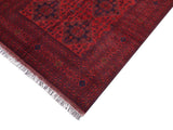 handmade Tribal Biljik Khal Muhammadi Red Blue Hand Knotted RECTANGLE 100% WOOL area rug 6x8