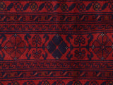 handmade Tribal Biljik Khal Muhammadi Red Blue Hand Knotted RECTANGLE 100% WOOL area rug 6x8