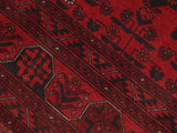 handmade Tribal Biljik Khal Muhammadi Red Blue Hand Knotted RECTANGLE 100% WOOL area rug 5x6