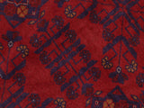 handmade Tribal Biljik Khal Muhammadi Red Blue Hand Knotted RECTANGLE 100% WOOL area rug 5x6