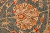 handmade Traditional Kafkaz Chobi Ziegler Gray Beige Hand Knotted RECTANGLE 100% WOOL area rug 10 x 15