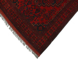 handmade Tribal Biljik Khal Muhammadi Red Blue Hand Knotted RECTANGLE 100% WOOL area rug 3x5