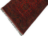 handmade Tribal Biljik Khal Muhammadi Red Blue Hand Knotted RUNNER 100% WOOL Runner 3x13