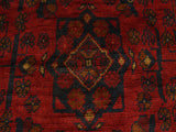 handmade Tribal Biljik Khal Muhammadi Red Blue Hand Knotted RUNNER 100% WOOL Runner 3x13