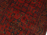 handmade Tribal Biljik Khal Muhammadi Red Blue Hand Knotted RUNNER 100% WOOL Runner 3x13