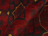 handmade Tribal Biljik Khal Muhammadi Red Blue Hand Knotted RECTANGLE 100% WOOL area rug 3x4