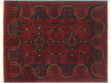 handmade Tribal Biljik Khal Muhammadi Red Blue Hand Knotted RECTANGLE 100% WOOL area rug 3x4