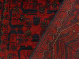 handmade Tribal Biljik Khal Muhammadi Red Blue Hand Knotted RUNNER 100% WOOL Runner 3x9