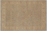 handmade Traditional Kafkaz Chobi Ziegler Grey Beige Hand Knotted RECTANGLE 100% WOOL area rug 5 x 7