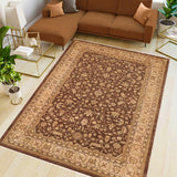 handmade Traditional Kafkaz Chobi Ziegler Brown Tan Hand Knotted RECTANGLE 100% WOOL area rug 10 x 14