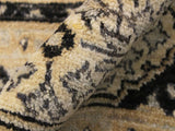 handmade Geometric Mamluk Gray Black Hand Knotted RECTANGLE 100% WOOL area rug 9x12