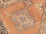 handmade Geometric Kazak Brown Beige Hand Knotted RECTANGLE 100% WOOL area rug 5x7