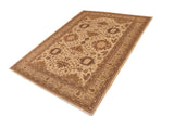 handmade Traditional Kafkaz Chobi Ziegler Beige Tan Hand Knotted RECTANGLE 100% WOOL area rug 10 x 14