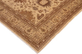 handmade Traditional Kafkaz Chobi Ziegler Beige Tan Hand Knotted RECTANGLE 100% WOOL area rug 10 x 14