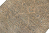 handmade Transitional Kafkaz Grey Beige Hand Knotted RUNNER 100% WOOL area rug 3 x 10