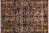 Contemporary Ziegler Jones Black Beige Hand-Knotted Wool Rug - 8'11'' x 11'11''