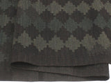 handmade Geometric Kilim Black Green Hand-Woven RUNNER 100% WOOL area rug 3x8