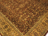 handmade Traditional Lahore Copper Tan Hand Knotted RECTANGLE 100% WOOL area rug 10x14