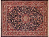 Kazveen Pak Persian Tammie Blue/Red Wool&Silk Rug - 9'9'' x 14'4''
