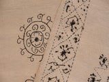 handmade Geometric Kilim Beige Black Hand-Woven RECTANGLE 100% WOOL area rug 6x8