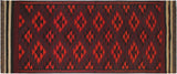 Southwestern Antique Kilim Tijuana Hand-Woven Area Rug - 4'6'' x 11'8''