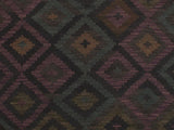 handmade Geometric Kilim Black Brown Hand-Woven RECTANGLE 100% WOOL area rug 5x6