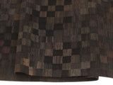 handmade Geometric Kilim Black Brown Hand-Woven RECTANGLE 100% WOOL area rug 5x7