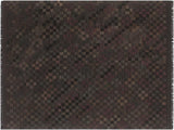 Bohemian Turkish Kilim Seema Black/Brown Wool Rug - 5'0'' x 6'9''