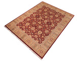 handmade Traditional Lahore Red Beige Hand Knotted RECTANGLE 100% WOOL area rug 10x15