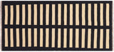 handmade Modern Kilim, New arrival Black Beige Hand-Woven RUNNER 100% WOOL area rug 3' x 6'