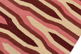 handmade Modern Kilim, New arrival Beige Pink Hand-Woven RECTANGLE 100% WOOL area rug 6' x 9'