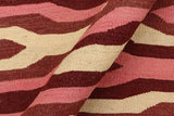 handmade Modern Kilim, New arrival Beige Pink Hand-Woven RECTANGLE 100% WOOL area rug 6' x 9'