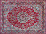 Vintage Antique Persian Tabriz Mason Wool Rug - 9'10'' x 12'6''