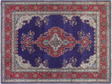 Vintage Antique Persian Tabriz Hunter Wool Rug - 9'9'' x 12'8''