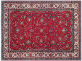 handmade Medallion, Traditional Tabriz Red Beige Hand Knotted RECTANGLE 100% WOOL area rug 9x12