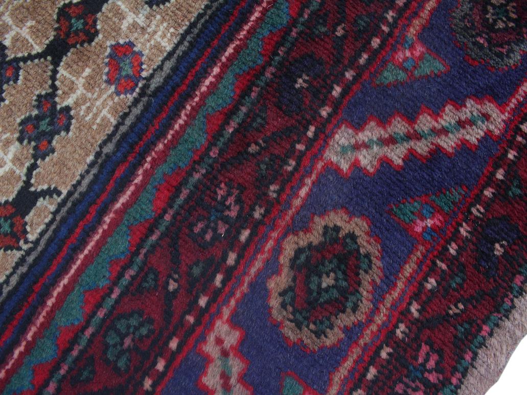 handmade Medallion, Traditional Tabriz Mahi Brown Blue Hand Knotted RECTANGLE 100% WOOL area rug 6x10