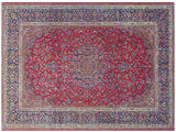 Vintage Antique Persian Kashan Dixon Wool Rug - 9'6'' x 13'8''