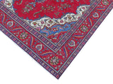 handmade Medallion, Traditional Tabriz Red Purple Hand Knotted RECTANGLE 100% WOOL area rug 9x13
