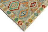 handmade Geometric Kilim, New arrival Purple Beige Hand-Woven RECTANGLE 100% WOOL area rug 5' x 6'