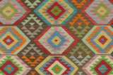 handmade Geometric Kilim, New arrival Brown Beige Hand-Woven RECTANGLE 100% WOOL area rug 9' x 12'