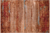 Contemporary Ziegler Brennan Brown Blue Wool&Silk Rug - 9'2'' x 12'1''