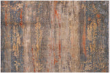 Modern Ziegler Alexis Blue Rust Wool&Silk Rug - 10'1'' x 14'3''