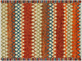 Bohemian Moroccan High-Low Pile Stevenso Wool Rug - 5'5'' x 8'5''