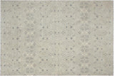 Bohemian Ziegler Griffin Blue Tan Hand-Knotted Wool Rug - 12'1'' x 14'7''