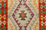 handmade Traditional Kilim, New arrival Beige Rust Hand-Woven RECTANGLE 100% WOOL area rug 3' x 5'