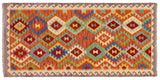 Eclectic Turkish Mohammed Hand-Woven Kilim Runner - 3'4'' x 6'6''