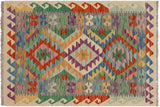 handmade Traditional Kilim, New arrival Rust Gray Hand-Woven RECTANGLE 100% WOOL area rug 3' x 4'