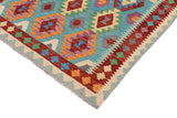 handmade Traditional Kilim, New arrival Blue Rust Hand-Woven RECTANGLE 100% WOOL area rug 5' x 7'