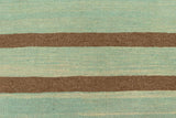handmade Modern Kilim, New arrival Blue Rust Hand-Woven RECTANGLE 100% WOOL area rug 9' x 12'