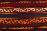 handmade Vintage Kilim, New arrival Red Blue Hand-Woven GALLERY 100% WOOL area rug 6' x 12'